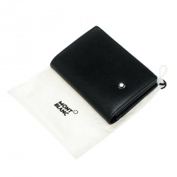Pre Owned Montblanc Black Leather Meisterstuck Card Holder