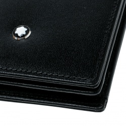 Pre Owned Montblanc Black Leather Meisterstuck Card Holder