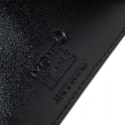 Pre Owned Montblanc Black Leather Meisterstuck Bifold Wallet