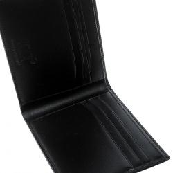 Pre Owned Montblanc Black Leather Miesterstuck Bifold Wallet