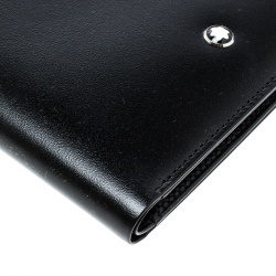 Pre Owned Montblanc Black Leather Miesterstuck Bifold Wallet