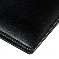 Pre Owned Montblanc Black Leather Miesterstuck Bifold Wallet