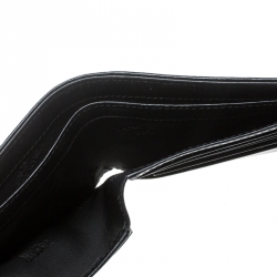 Pre Owned Montblanc Dark Grey/Black Canvas Meisterstuck Bifold Wallet