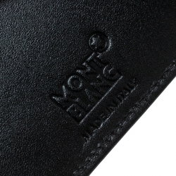 Pre Owned Montblanc Dark Grey/Black Canvas Meisterstuck Bifold Wallet