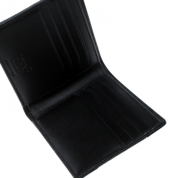 Pre Owned Montblanc Dark Grey/Black Canvas Meisterstuck Bifold Wallet