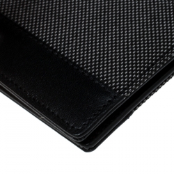Pre Owned Montblanc Dark Grey/Black Canvas Meisterstuck Bifold Wallet