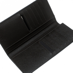 Montblanc Beige Signature Coated Canvas Continental Wallet