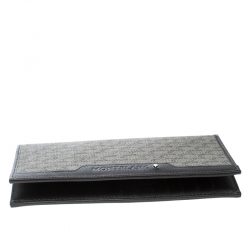 Montblanc Beige Signature Coated Canvas Continental Wallet