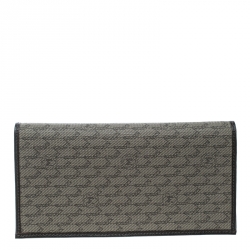 Montblanc Beige Signature Coated Canvas Continental Wallet