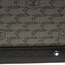 Montblanc Beige Signature Coated Canvas Continental Wallet
