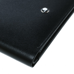 Pre Owned Montblanc Black Leather Miesterstuck Bifold Wallet