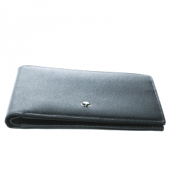 Pre Owned Montblanc Black Leather Miesterstuck Bifold Wallet