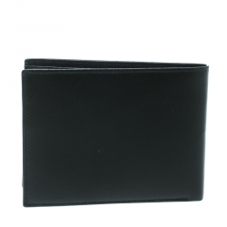 Pre Owned Montblanc Black Leather Miesterstuck Bifold Wallet