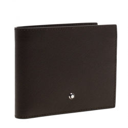 Montblanc Dark Brown Leather Bifold Wallet