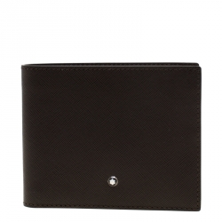 Montblanc Dark Brown Leather Bifold Wallet