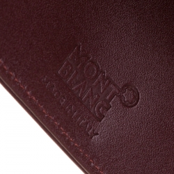 Pre Owned Montblanc Brown Leather Bifold Wallet