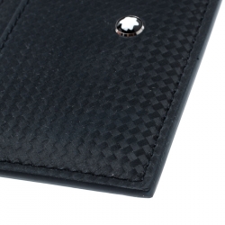 مملوكة مسبقًا Montblanc Navy Blue Leather Extreme Pocket 5CC