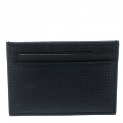 مملوكة مسبقًا Montblanc Navy Blue Leather Extreme Pocket 5CC