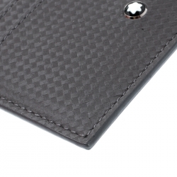 Pre Owned Montblanc Grey Leather Extreme Pocket 5CC