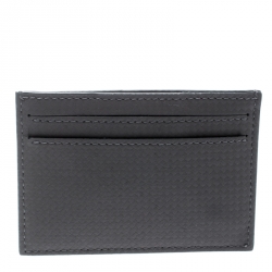 Pre Owned Montblanc Grey Leather Extreme Pocket 5CC