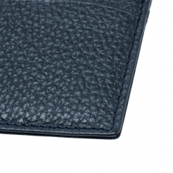 Montblanc Navy Blue Soft Grain Leather Meisterstuck Card Holder 6CC