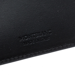 Pre Owned Montblanc Black Leather Urban Spirit Card Holder 6CC