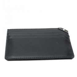 Pre Owned Montblanc Black Leather Urban Spirit Card Holder 6CC