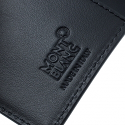 Pre Owned Montblanc Navy Blue Leather Extreme Business Card Holder 