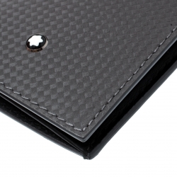 Pre Owned Montblanc Grey Leather Extreme Business Card Holder