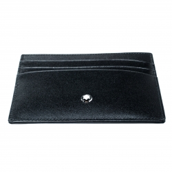 Montblanc Black Leather Meisterstuck Card Holder 6CC