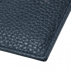 Montblanc Navy Blue Soft Grain Leather Meisterstuck Card Holder 6CC