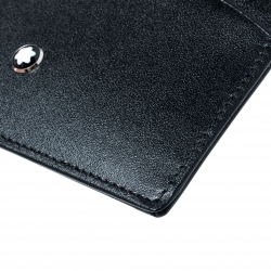 Pre Owned Montblanc Black Leather Meisterstuck Card Holder 6CC