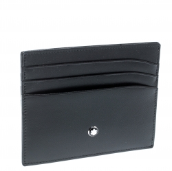Pre Owned Montblanc Black Leather Meisterstuck Card Holder 6CC