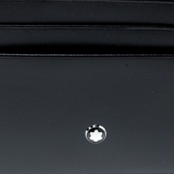 Pre Owned Montblanc Black Leather Meisterstuck Card Holder 6CC