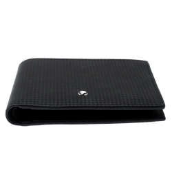 Pre Owned Montblanc Black Leather Westside Extreme 8CC Bifold Wallet