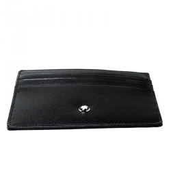 Pre Owned Montblanc Black Leather Meisterstuck 6CC Card Holder