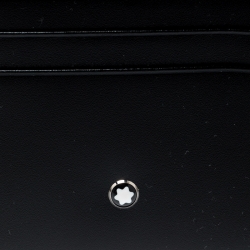 Pre Owned Montblanc Black Leather Meisterstuck 6CC Card Holder