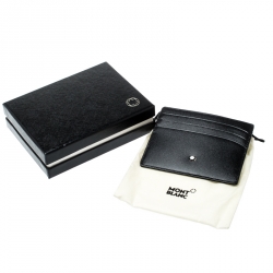 Pre Owned Montblanc Black Leather Meisterstuck 6CC Card Holder