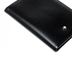 Pre Owned Montblanc Black Leather Meisterstuck Bifold Wallet