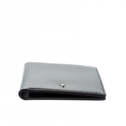 Pre Owned Montblanc Black Leather Meisterstuck Bifold Wallet