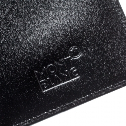 Pre Owned Montblanc Black Leather Meisterstuck Bifold Wallet