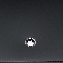 Pre Owned Montblanc Black Leather Meisterstuck Bifold Wallet
