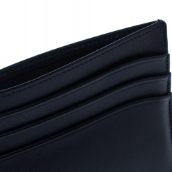 Pre Owned Montblanc Navy Blue Meisterstuck Leather Card Holder 6CC