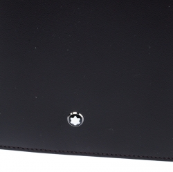 Pre Owned Montblanc Dark Brown Leather Meisterstück Bifold Wallet