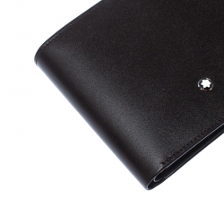 Pre Owned Montblanc Dark Brown Leather Meisterstück Bifold Wallet