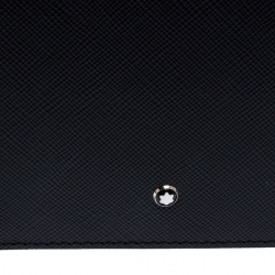 Pre Owned Montblanc Black Leather Miesterstuck Bifold Wallet