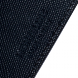 Pre Owned Montblanc Black Leather Miesterstuck Bifold Wallet