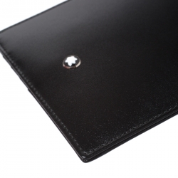 Pre Owned Montblanc Black Leather Sartorial Pocket 4cc with ID Card Holder