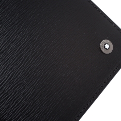 Pre Owned Montblanc Black Leather Westside 6CC Long Bifold wallet 