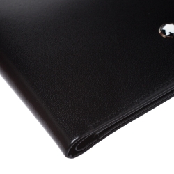 Pre Owned Montblanc Black Leather Meisterstuck Bifold Wallet